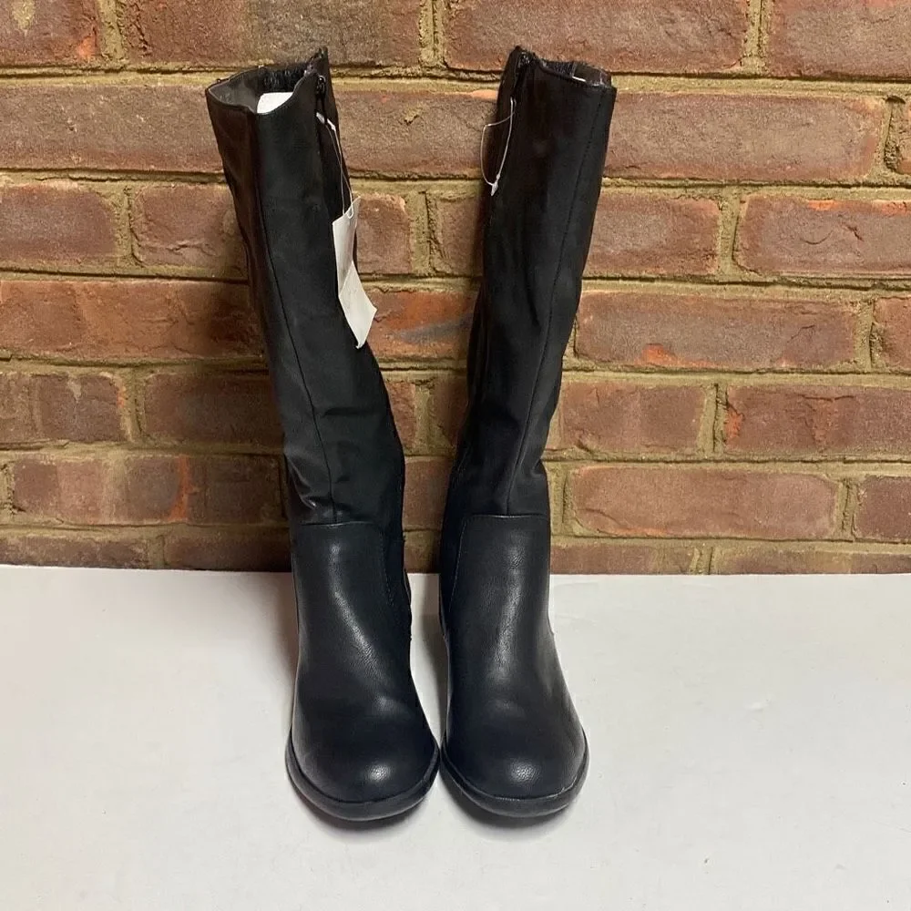 LifeStride Xandy Black Wide Calf Riding Boots Size 7 NEW